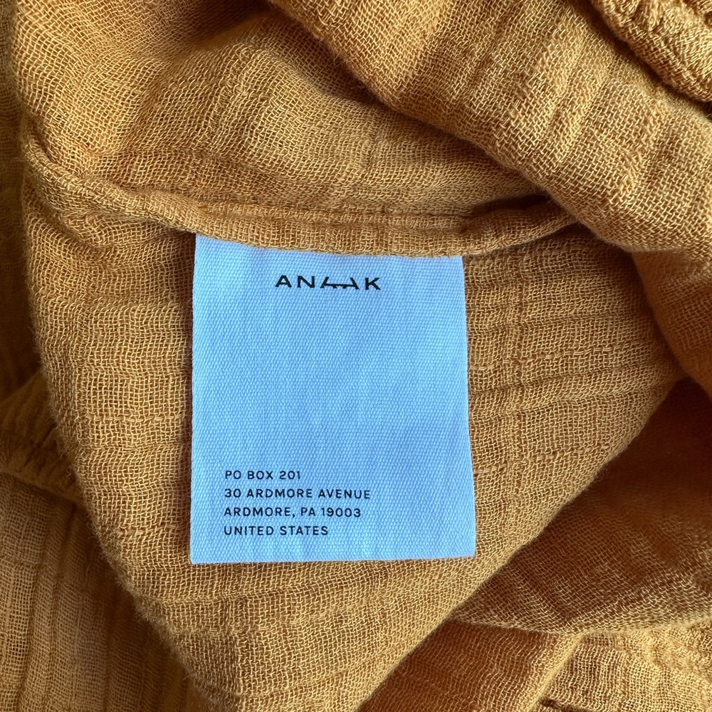 Anaak Flowy Orange Light Cotton Maxi Dress - Picture 7 of 7